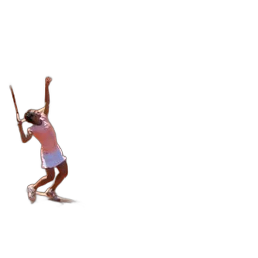 staff, 3d render, tennis, player transparent PNG cut-out