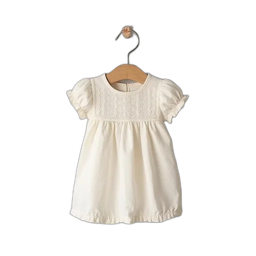 dress, girls, cotton, baby transparent PNG cut-out