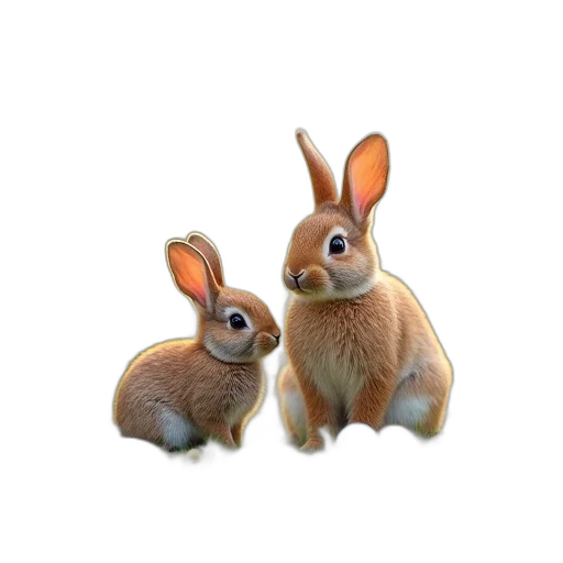 animal, 3d render, concept art, photorealistic transparent PNG cut-out