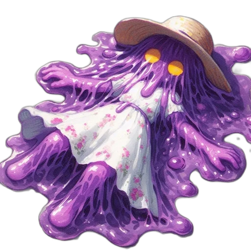 hat, creature, hair, flower transparent PNG cut-out