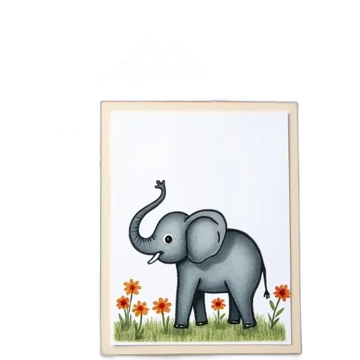 animal, watercolor, photorealistic, card transparent PNG cut-out
