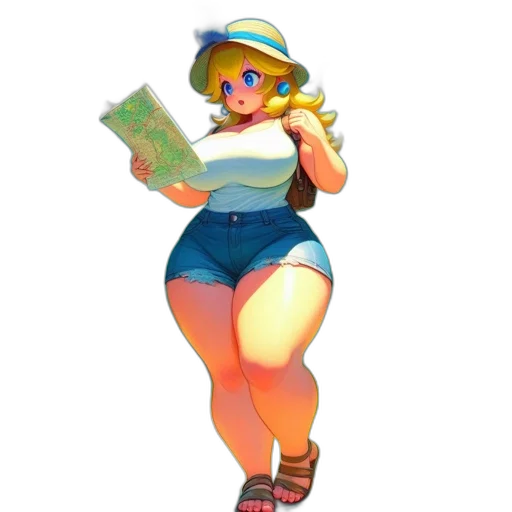 dress, hat, staff, concept art transparent PNG cut-out