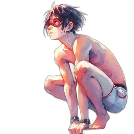 creature, watercolor, concept art, anime transparent PNG cut-out