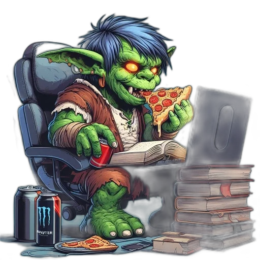 fantasy art, comic book art, concept art, pixel art transparent PNG cut-out