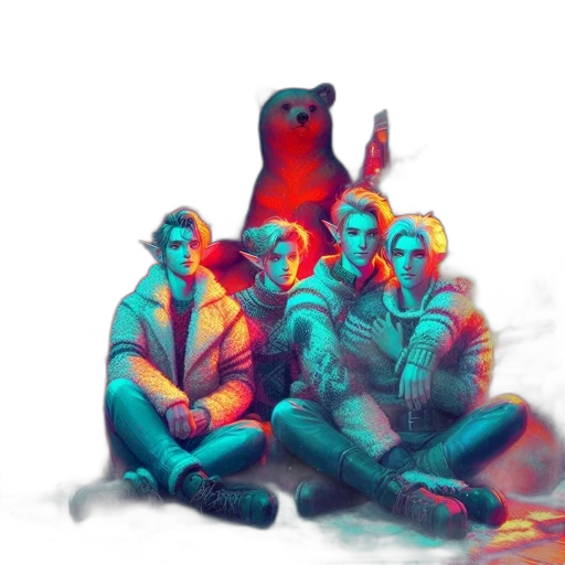 jacket, animal, staff, creature transparent PNG cut-out
