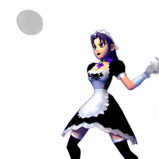 dress, staff, weapon, 3d render transparent PNG cut-out