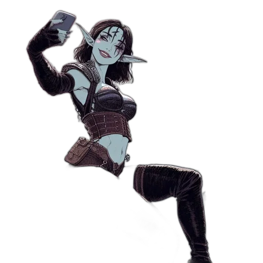 robot, staff, comic book art, concept art transparent PNG cut-out