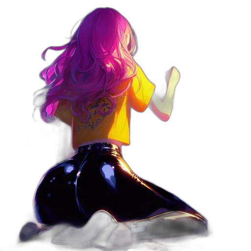 hair, dress, concept art, watercolor transparent PNG cut-out