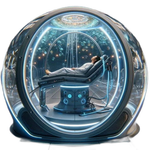 robot, furniture, concept art, cyberpunk transparent PNG cut-out