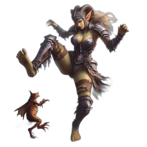 dragon, creature, staff, concept art transparent PNG cut-out