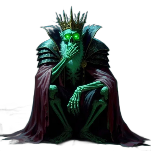 crown, creature, staff, mask transparent PNG cut-out