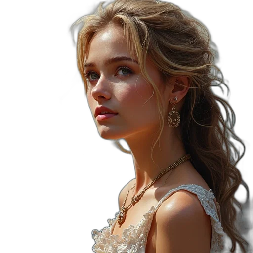 face, jewelry, crown, dress transparent PNG cut-out