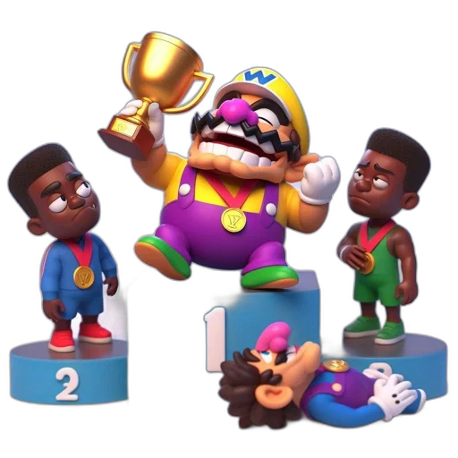 crown, concept art, 3d render, animated transparent PNG cut-out