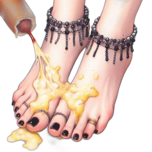 shoes, food, jewelry, photorealistic transparent PNG cut-out
