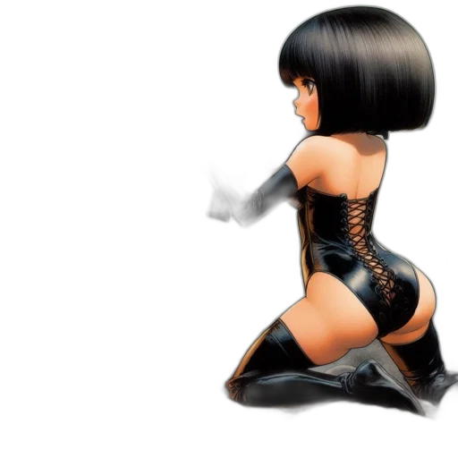 dress, hair, robot, concept art transparent PNG cut-out