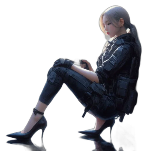 jacket, robot, shoes, face transparent PNG cut-out