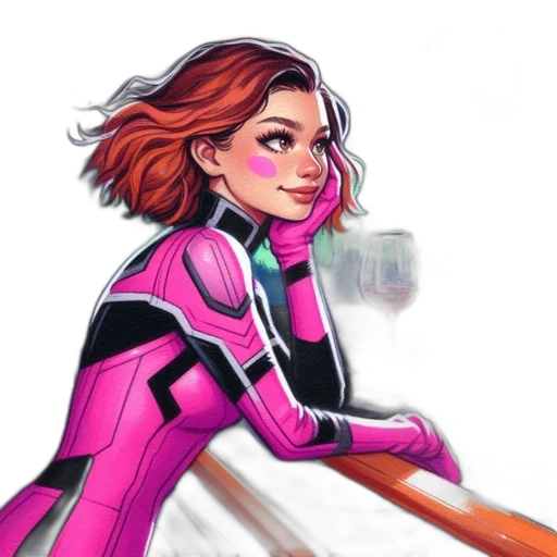 comic book art, concept art, cartoon, fantasy art transparent PNG cut-out