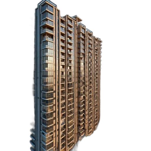 building, furniture, crown, 3d render transparent PNG cut-out