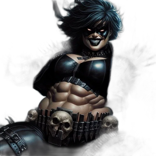 comic book art, concept art, fantasy art, cyberpunk transparent PNG cut-out