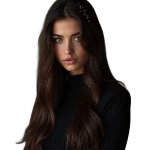 hair, face, jacket, crown transparent PNG cut-out