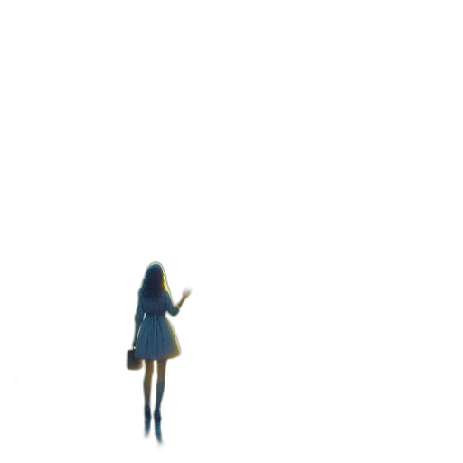 dress, robot, staff, umbrella transparent PNG cut-out