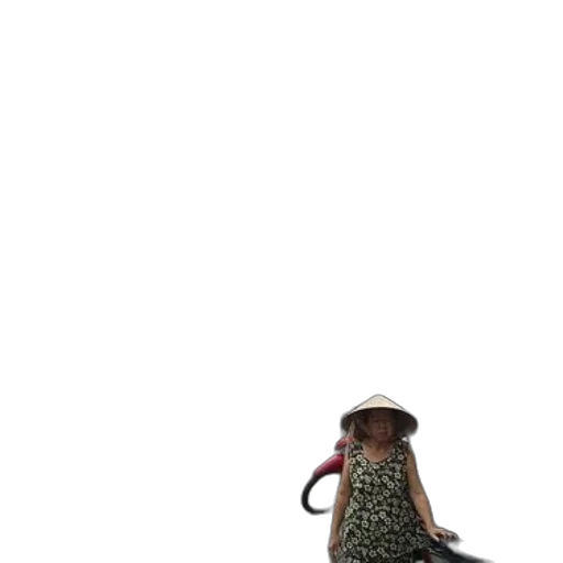 dress, hat, staff, robot transparent PNG cut-out