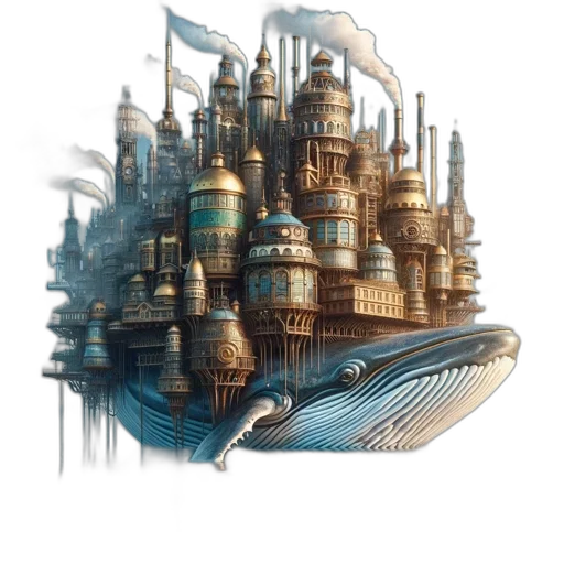 building, robot, concept art, fantasy art transparent PNG cut-out