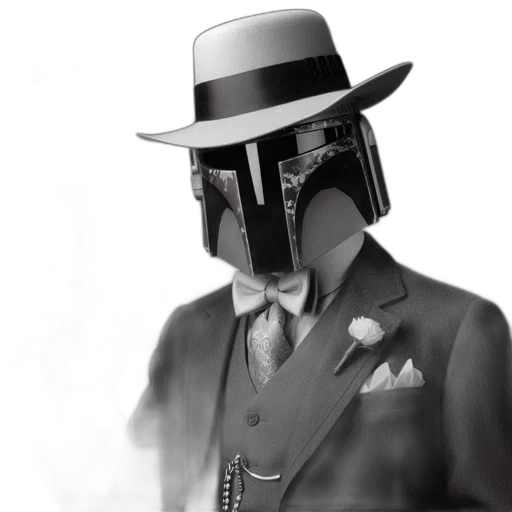 mask, robot, hat, staff transparent PNG cut-out
