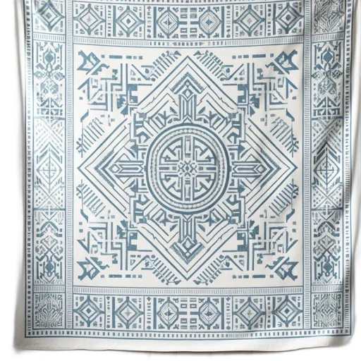 blue, wall, hanging, intricate transparent PNG cut-out