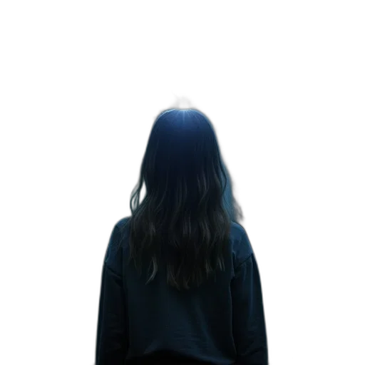 jacket, dress, hair, face transparent PNG cut-out