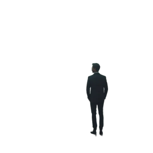 jacket, robot, creature, staff transparent PNG cut-out