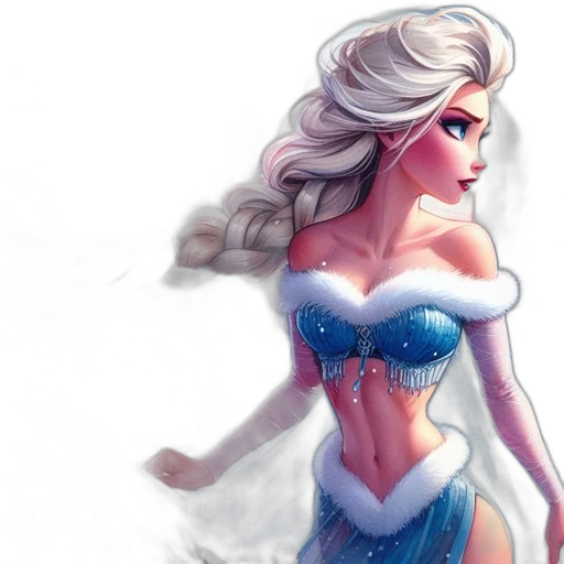 dress, fantasy art, comic book art, concept art transparent PNG cut-out