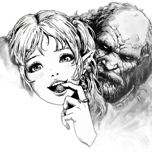 mask, face, comic book art, pencil sketch transparent PNG cut-out