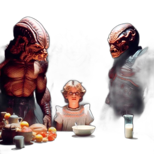 creature, food, mask, concept art transparent PNG cut-out