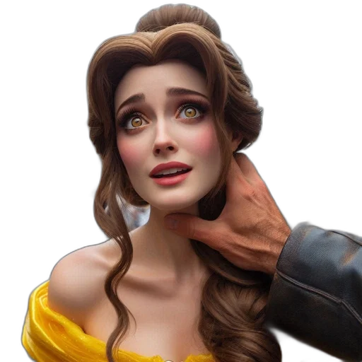 face, crown, hair, dress transparent PNG cut-out