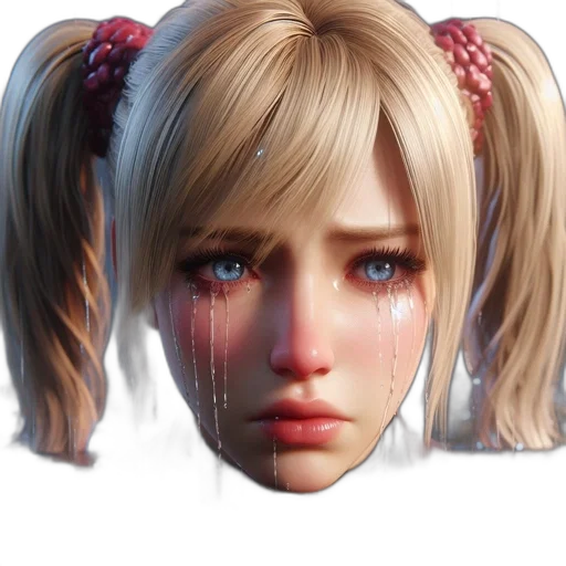 face, concept art, photorealistic, 3d render transparent PNG cut-out