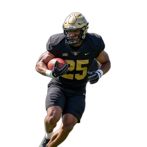 players, black, gold, running transparent PNG cut-out