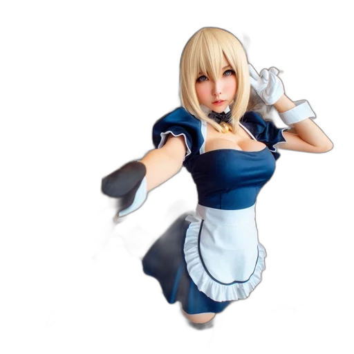 dress, staff, robot, weapon transparent PNG cut-out