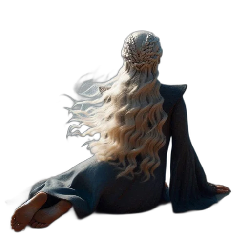 hair, dress, creature, mask transparent PNG cut-out