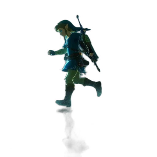 weapon, sword, jacket, staff transparent PNG cut-out