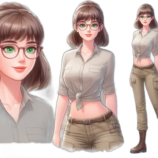 concept art, anime, fantasy art, cartoon transparent PNG cut-out