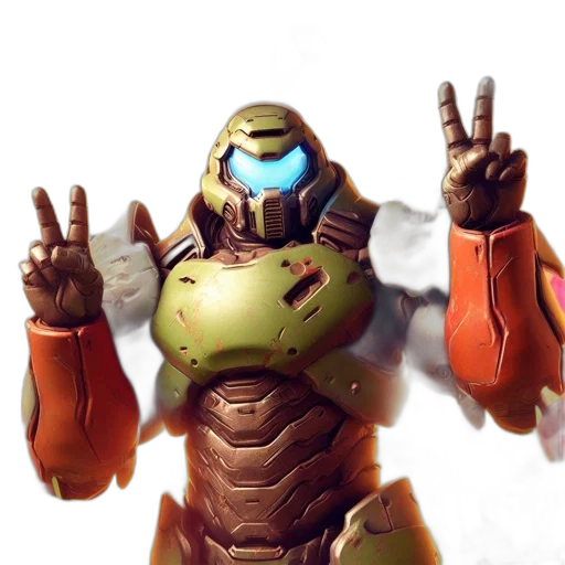 robot, weapon, concept art, 3d render transparent PNG cut-out