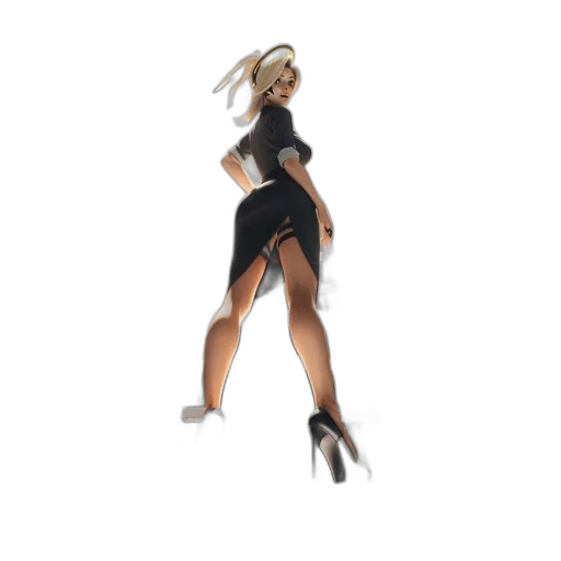dress, concept art, 3d render, pixel art transparent PNG cut-out