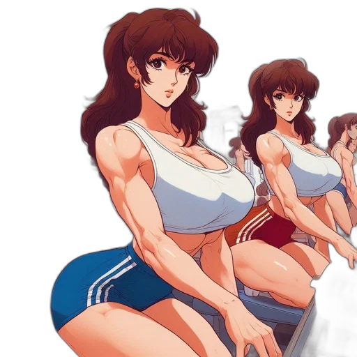 anime, concept art, vaporwave, pixel art transparent PNG cut-out