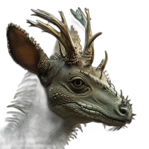dragon, creature, animal, mask transparent PNG cut-out