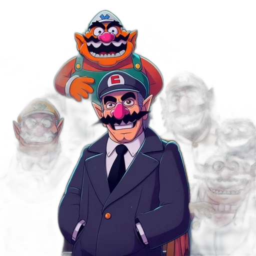 mask, staff, concept art, comic book art transparent PNG cut-out