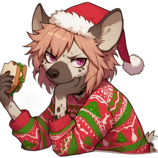 pixel art, anime, anthropomorphic, wolf transparent PNG cut-out