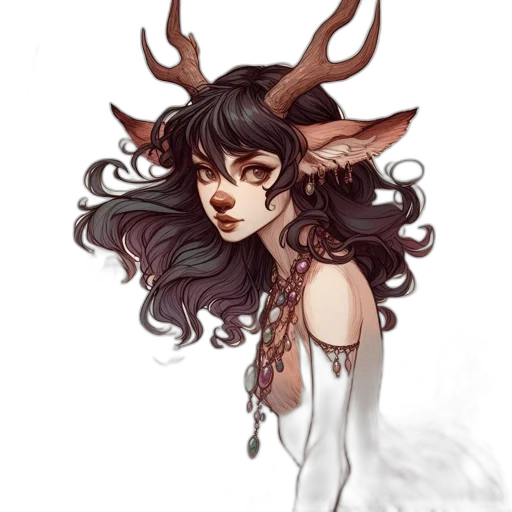 creature, fantasy art, concept art, watercolor transparent PNG cut-out