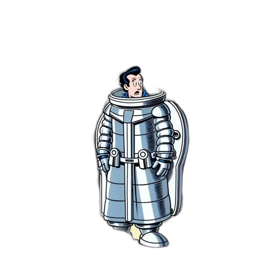 jacket, robot, dress, staff transparent PNG cut-out