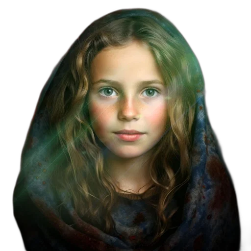 face, dress, crown, hair transparent PNG cut-out
